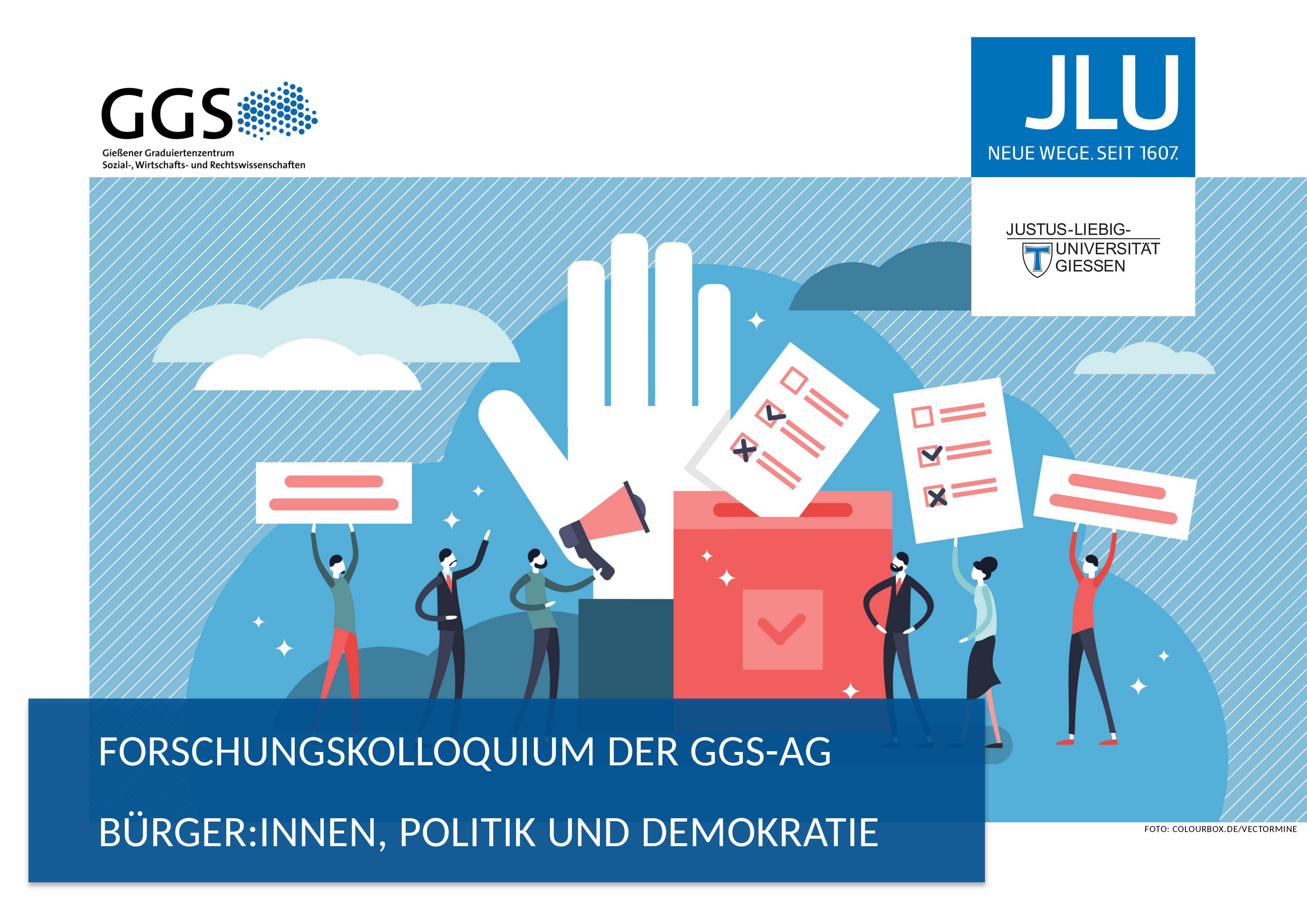 Plakat GGS-AG „Bürger:innen, Politik und Demokratie“ Kolloquium 02/2024