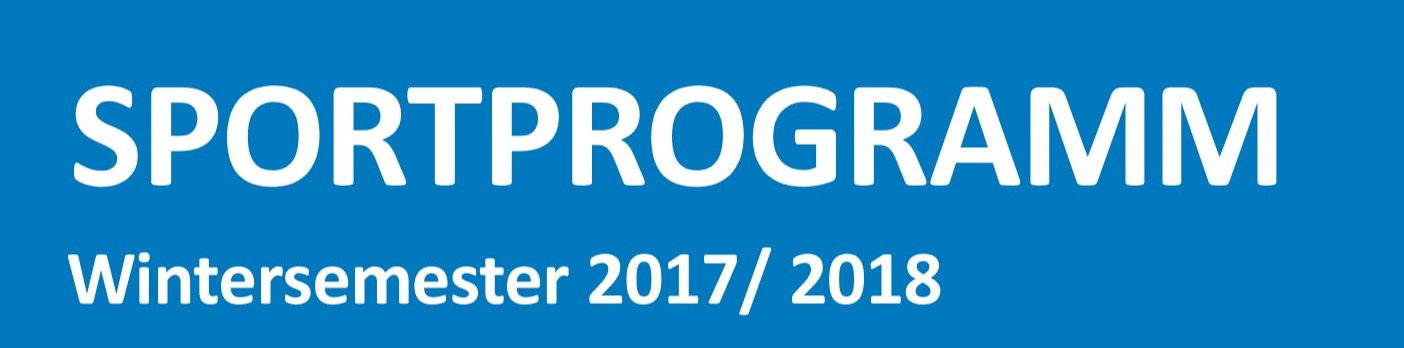 Sportprogramm Wintersemester 2017/18