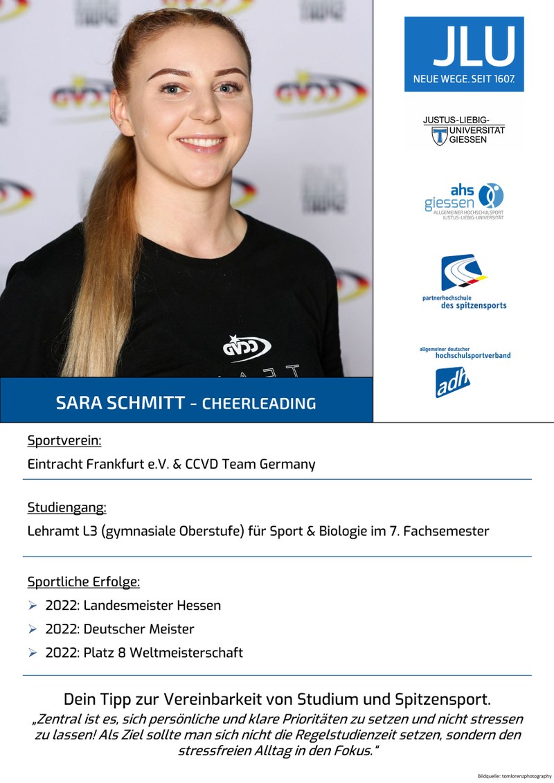 Steckbrief Sara Schmitt