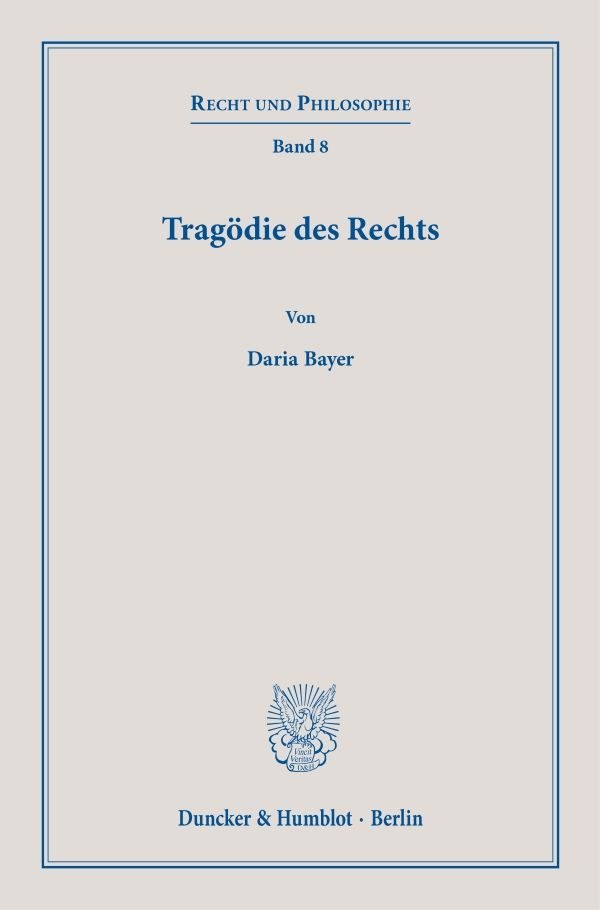 Tragödie des Rechts Cover