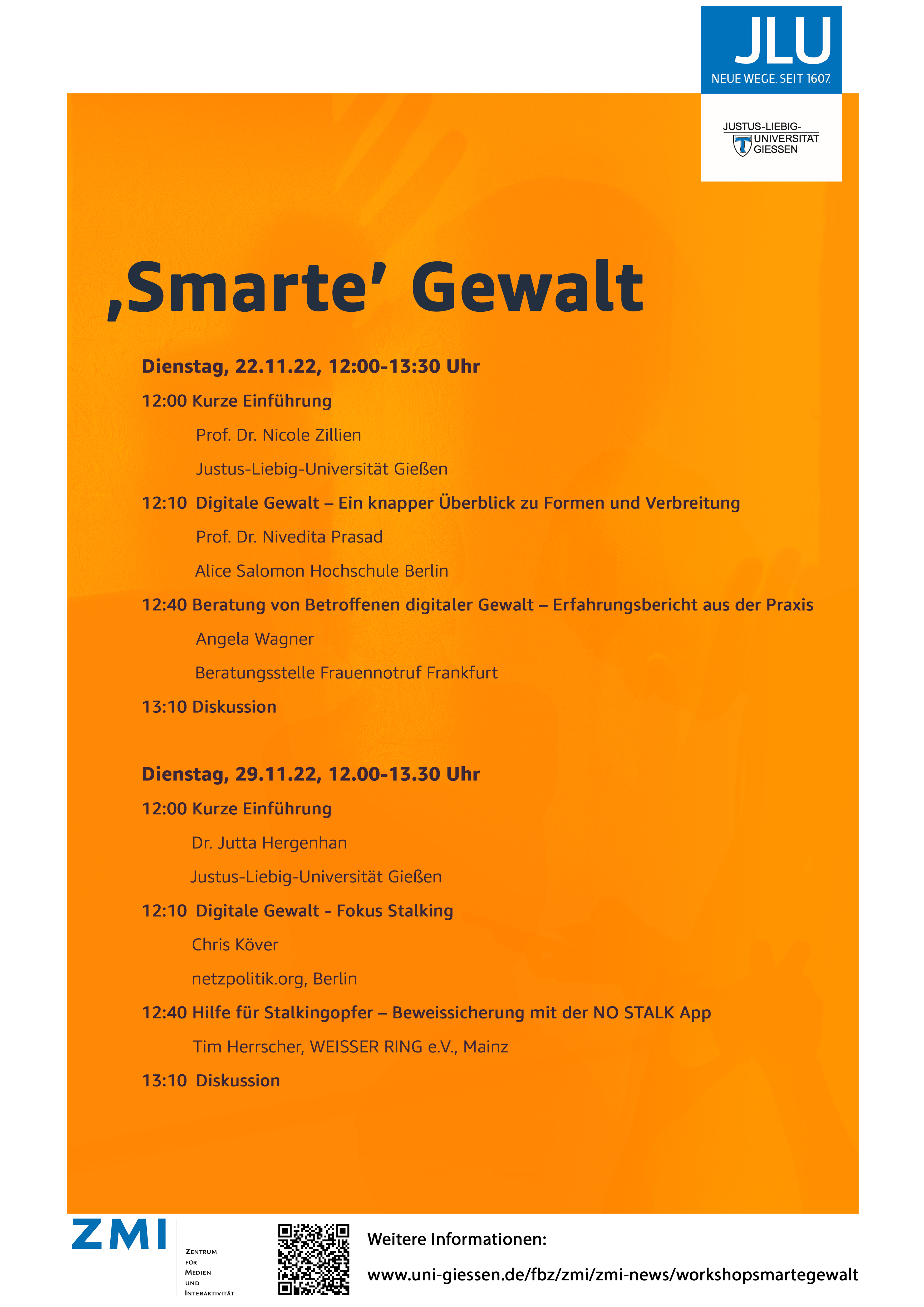 Workshop Smarte Gewalt, Programm