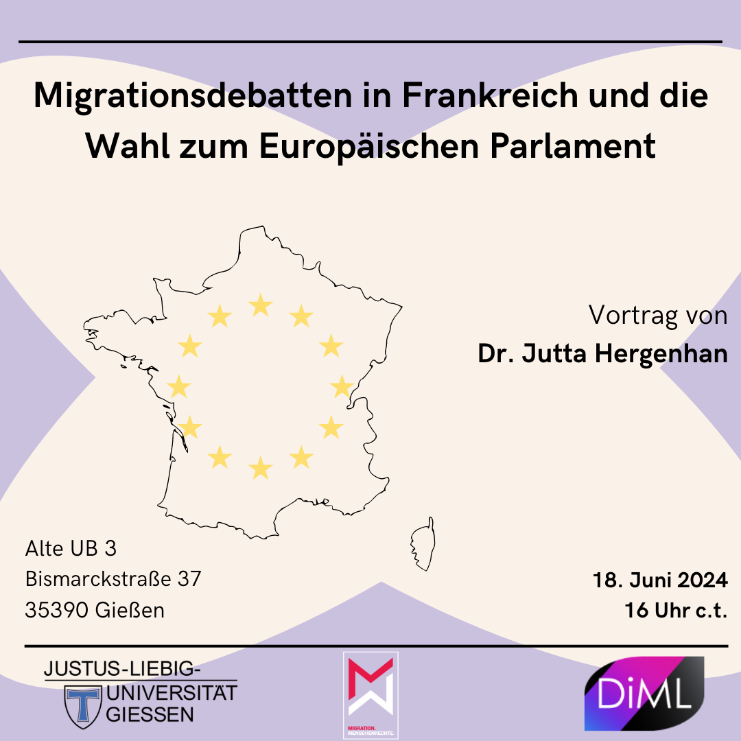 Vortrag „Migrationsdebatten in Frankreich und die Wahl zum Europäischen Parlament“