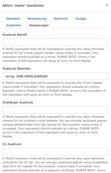 EasyForm Aktion Mailer bearbeiten Anpassungen.png