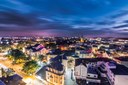 Stadt Gießen bei Nacht