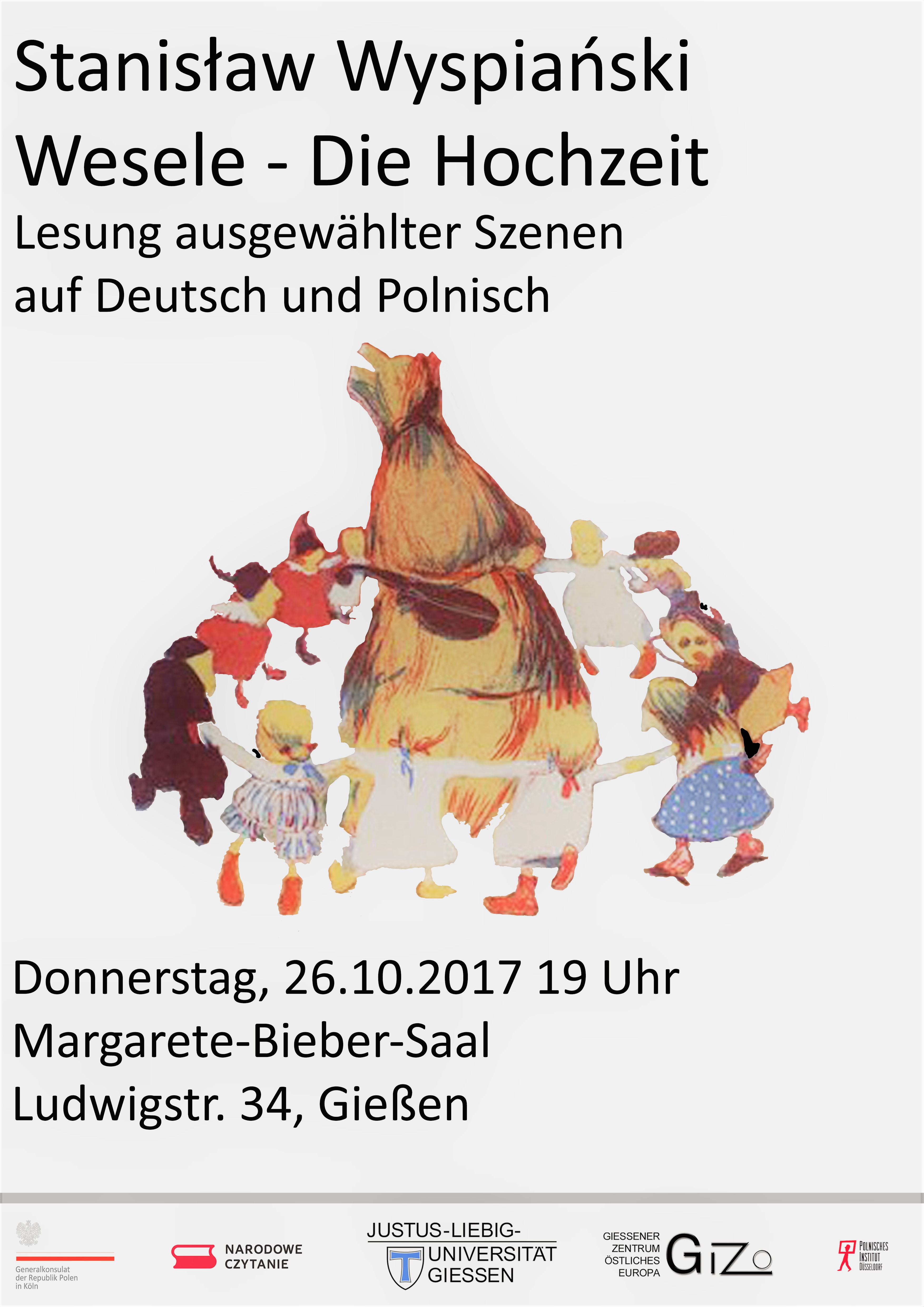 Plakat Zur Lesung Stanislaw Wyspianskis Hochzeit Fb04 Geschichts Und Kulturwissenschaften